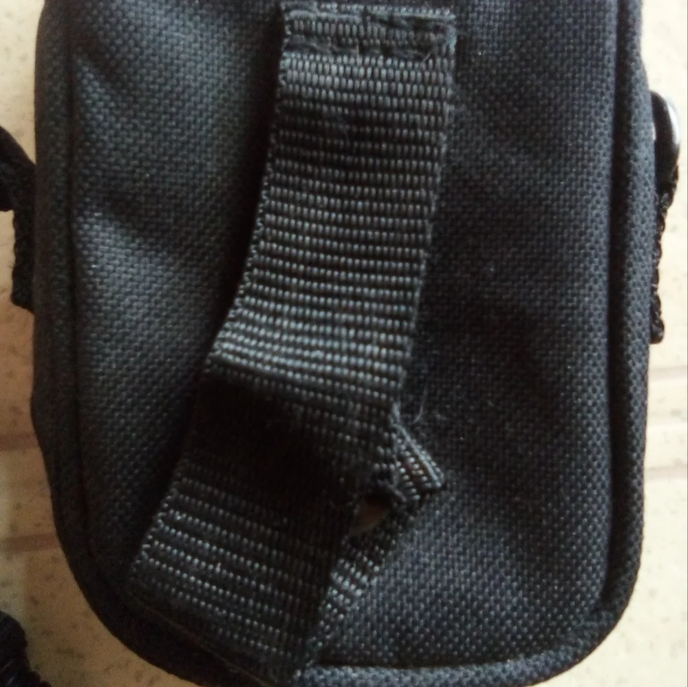 Vintage icon Small Black Digital Camera Case Pouch with Shoulder Strap